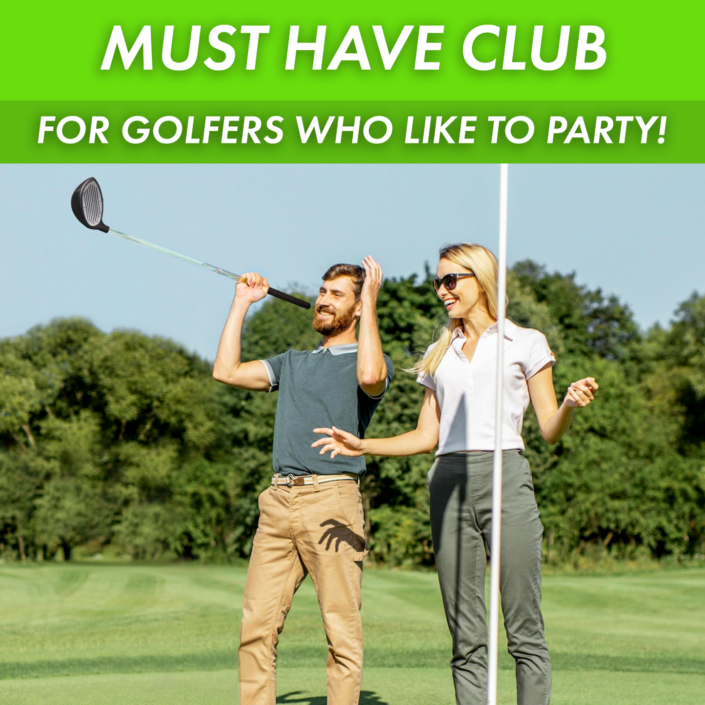 Golf Beer Bong Golf Club - Novelty Party Gift for Golfers