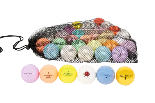 Clean Green Golf Balls Crystal Recycled & Used Golf Balls. Great Recycled Golf Balls - includes Various Brands Like Volvik Golf Balls and More - Used Color Golf Balls & Ladies Golf Balls (24)