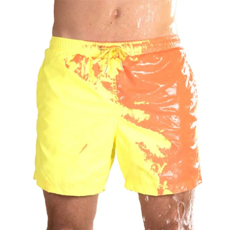 Color-Changing Beach Shorts Men