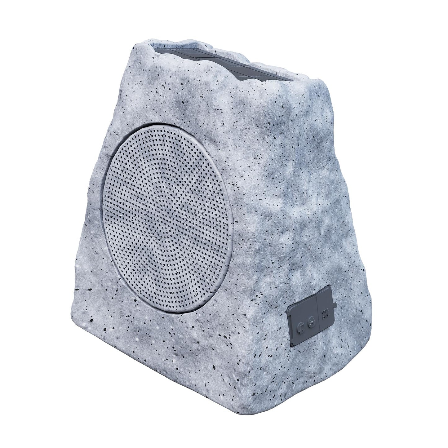 uuffoo Rock Speaker Outdoor Waterproof Solar & USB Charging with RGB Colors Solar Bluetooth Speaker Bluetooth 5.0 Outdoor Rock Speaker for Party Patio Pool Deck Yard Garden and Home (1 Pack)