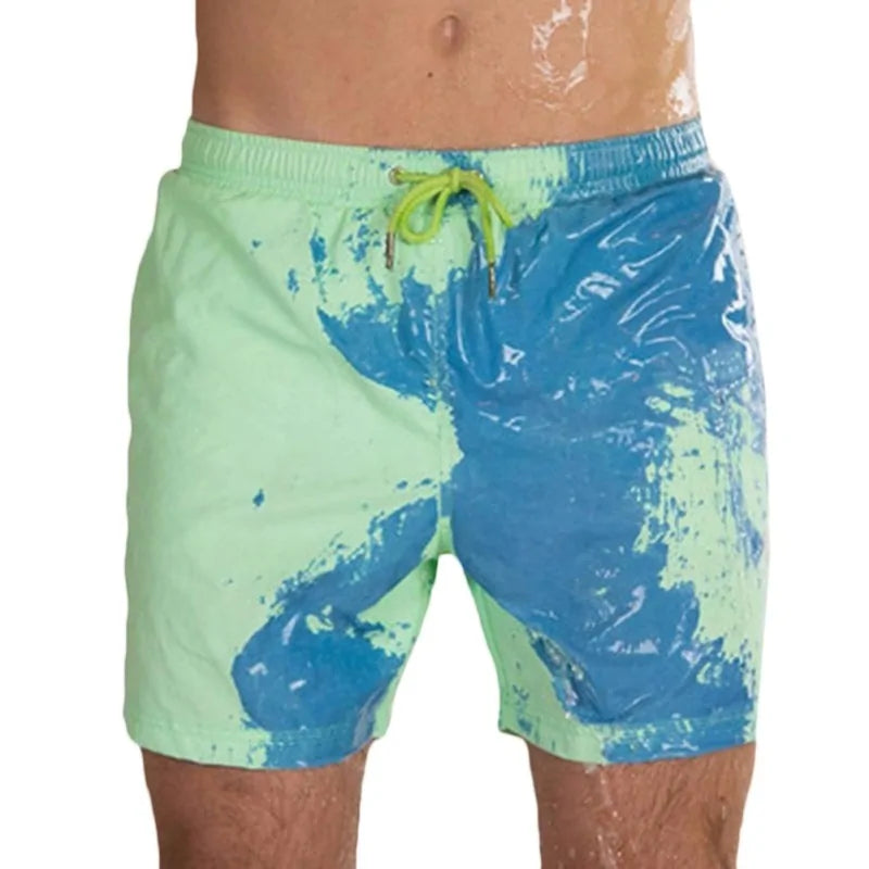 Color-Changing Beach Shorts Men