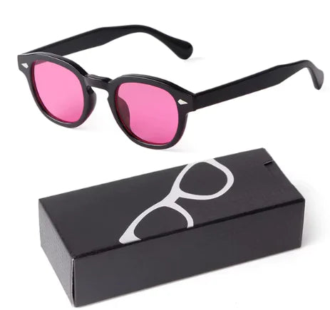 Gradient Small Round Sunglasses for Women Men