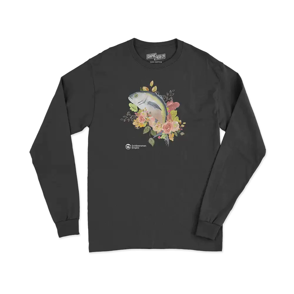 Fishing Flower' Men Long Sleeve Shirt