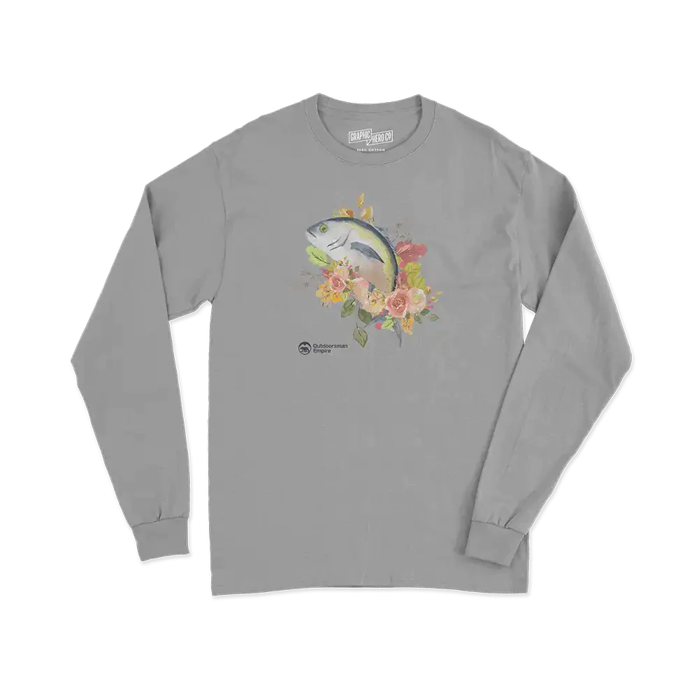 Fishing Flower' Men Long Sleeve Shirt