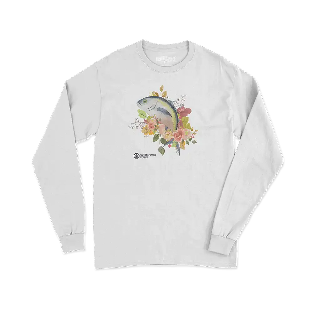 Fishing Flower' Men Long Sleeve Shirt