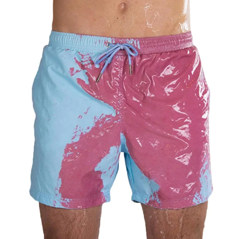 Color-Changing Beach Shorts Men